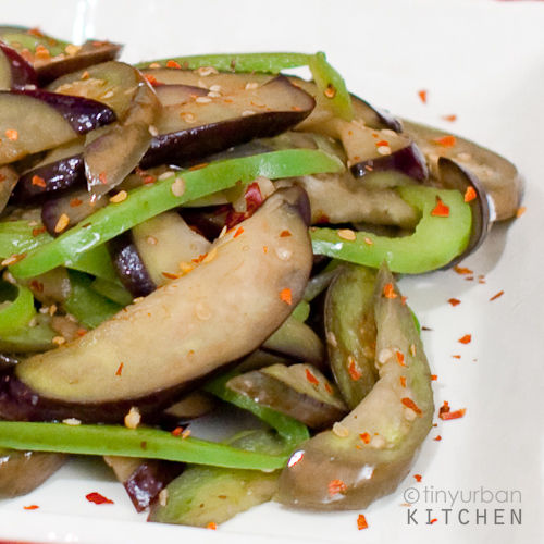 Dry Fried Eggplant and Peppers
