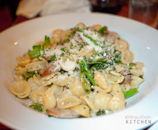 Orrechiette with broccoli rabe and sausage
