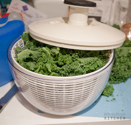 Kale Spin dry