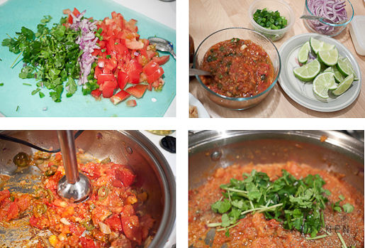 Smoky Tomato Salsa Collage