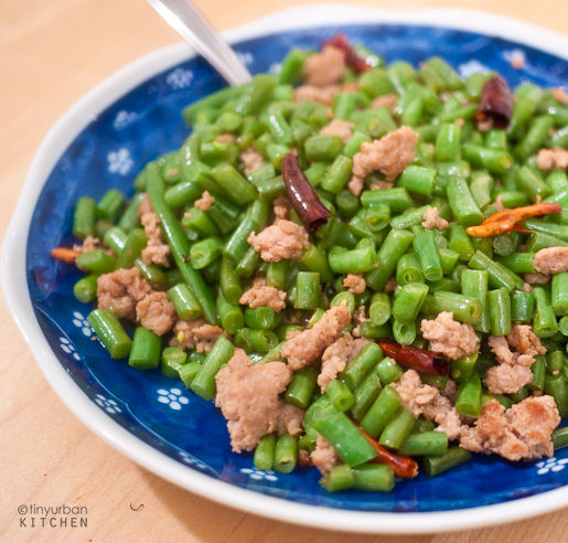 sour string beans with pork