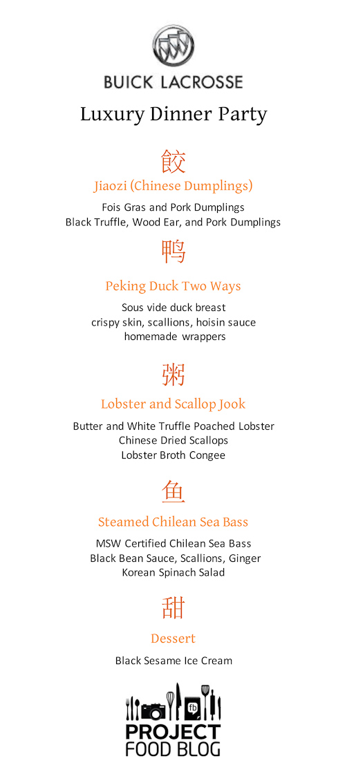 Project Food Blog Menu Template for Challenge 3