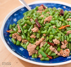 Spicy Minced Pork with Sour String Beans