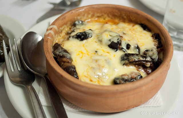 Eggplant and cheese