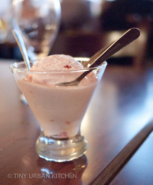 Strawberry gelato from Antico Forno