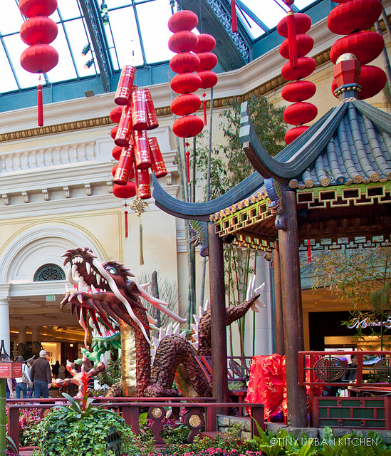 Chinese New Year display at the Bellagio