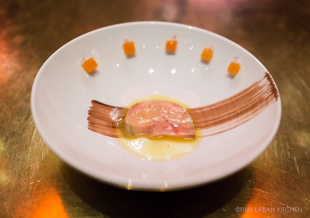 salt encrusted foie gras