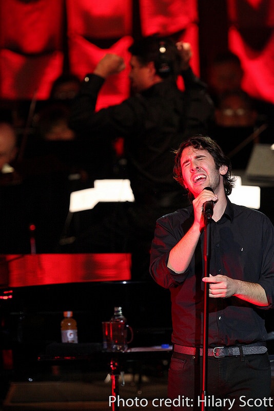 Josh Groban performed with Keith Lockhart and the Boston Pops, 8.30 14 (Hilary Scott)