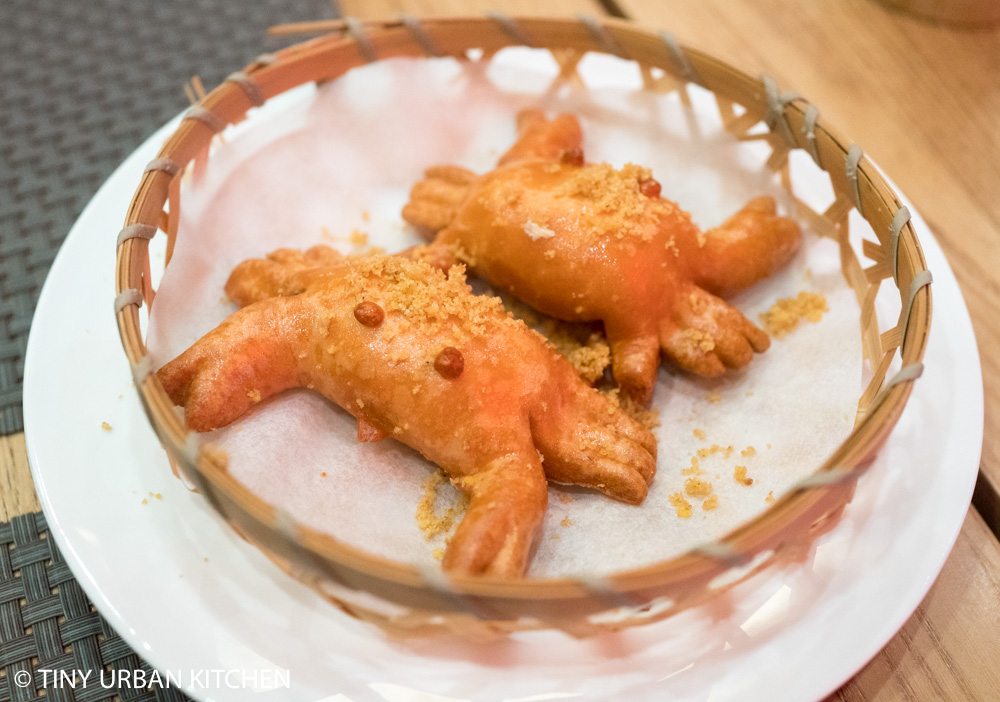 Dim Sum Bar: Deep-fried glutinous rice buns with dried shrimp and dried garlic ($42)