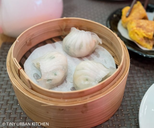 Dim Sum Bar: Steamed Shrimp Dumpling with Cabbage and Dried Scallop ($39)