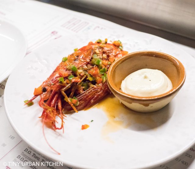 Ham & Sherry: Prawn with mayo sauce (special of the day)