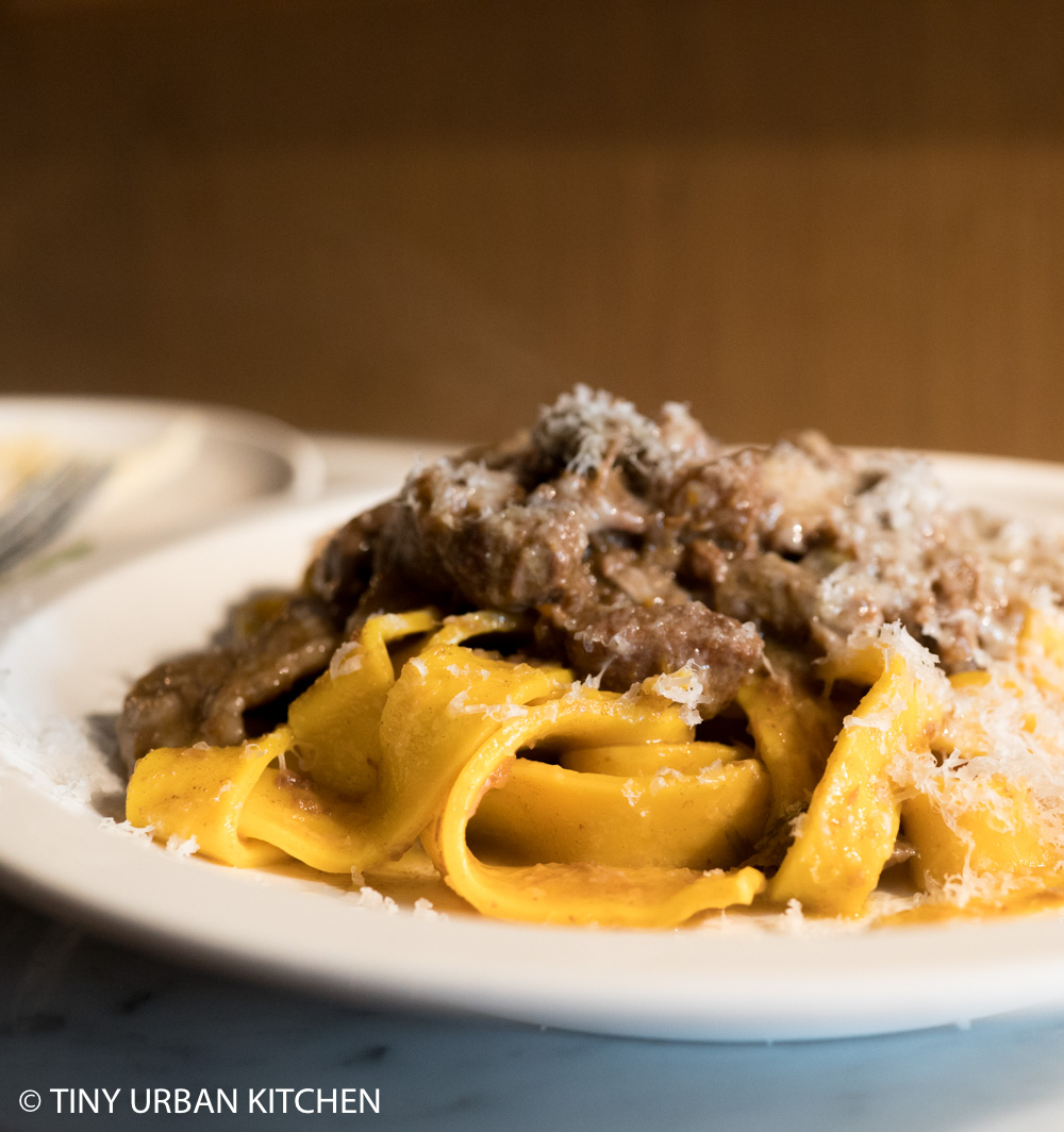 Pici Wan Chai - Parpadelle with Beef Ragu (minced beef, carrots, onion, celery, tomato paste)