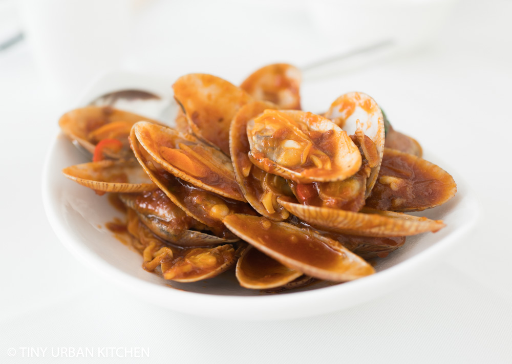 The Chairman Hong Kong: Wild Clams Stir Fried with Chilli Jam and Basil