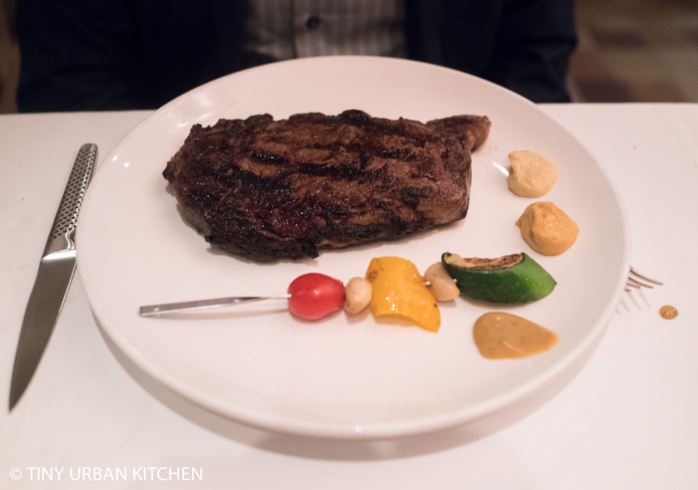 The Steak House winebar + grill - Intercontinental Hong Kong - Charcoal grilled Australian wagyu ribeye