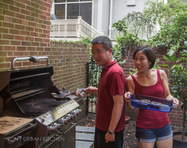 Grilling in our Harvard Square home