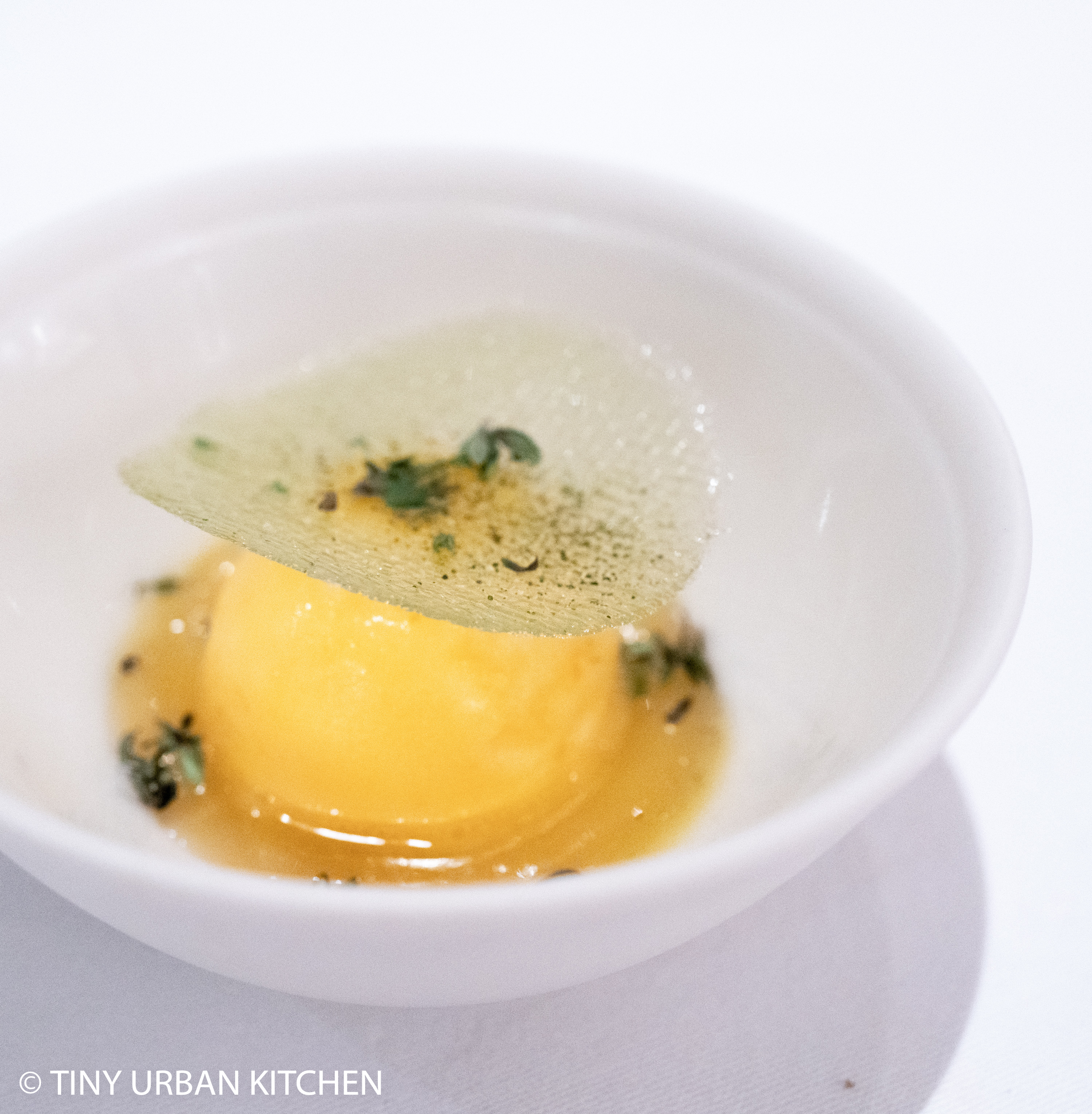 tea & lemon disc on top
sorbet