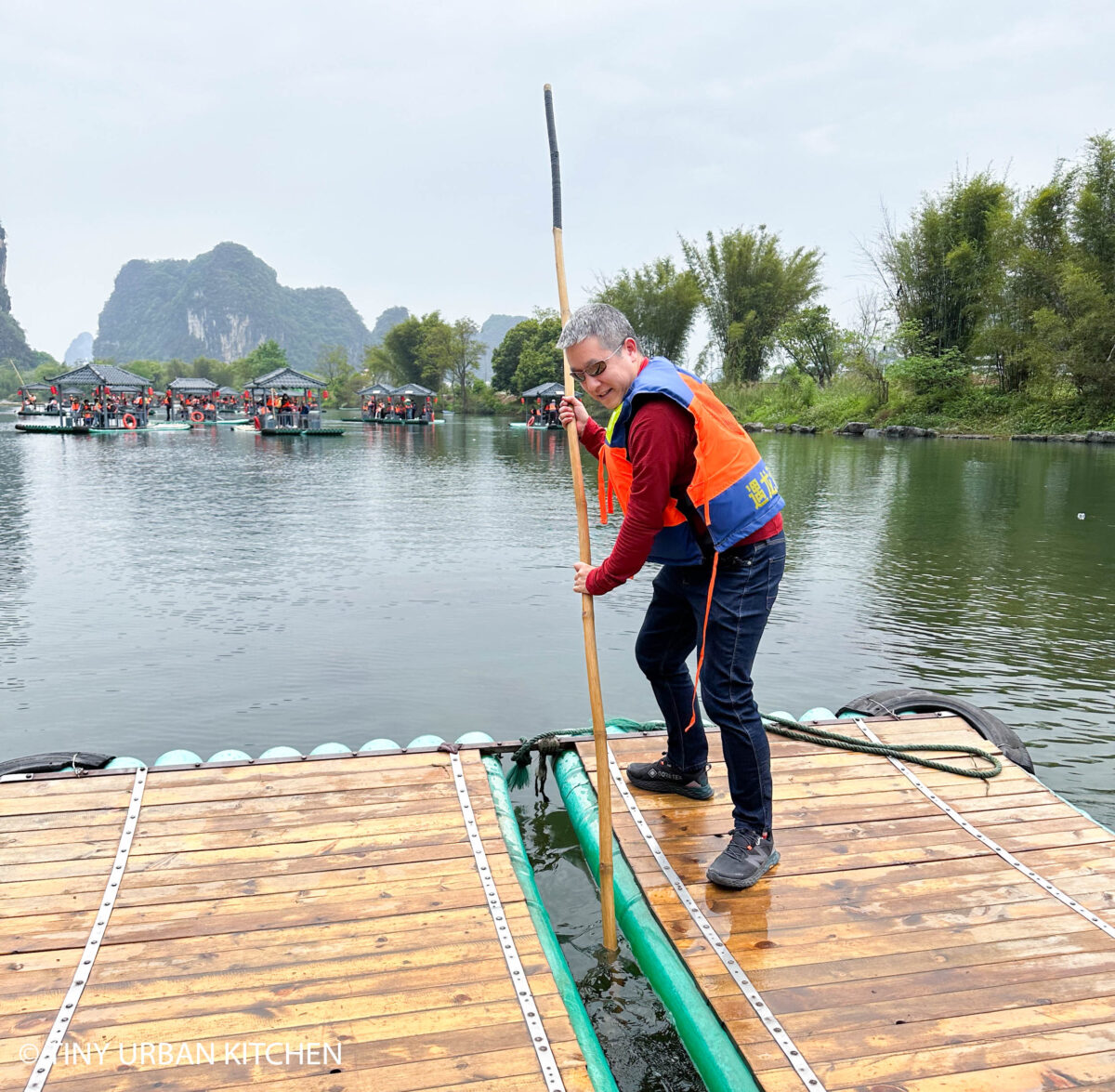 Rafting Guilin, Yangshuo, China