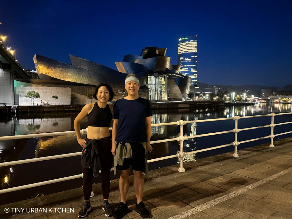 Bilbao Spain Guggenheim jogging