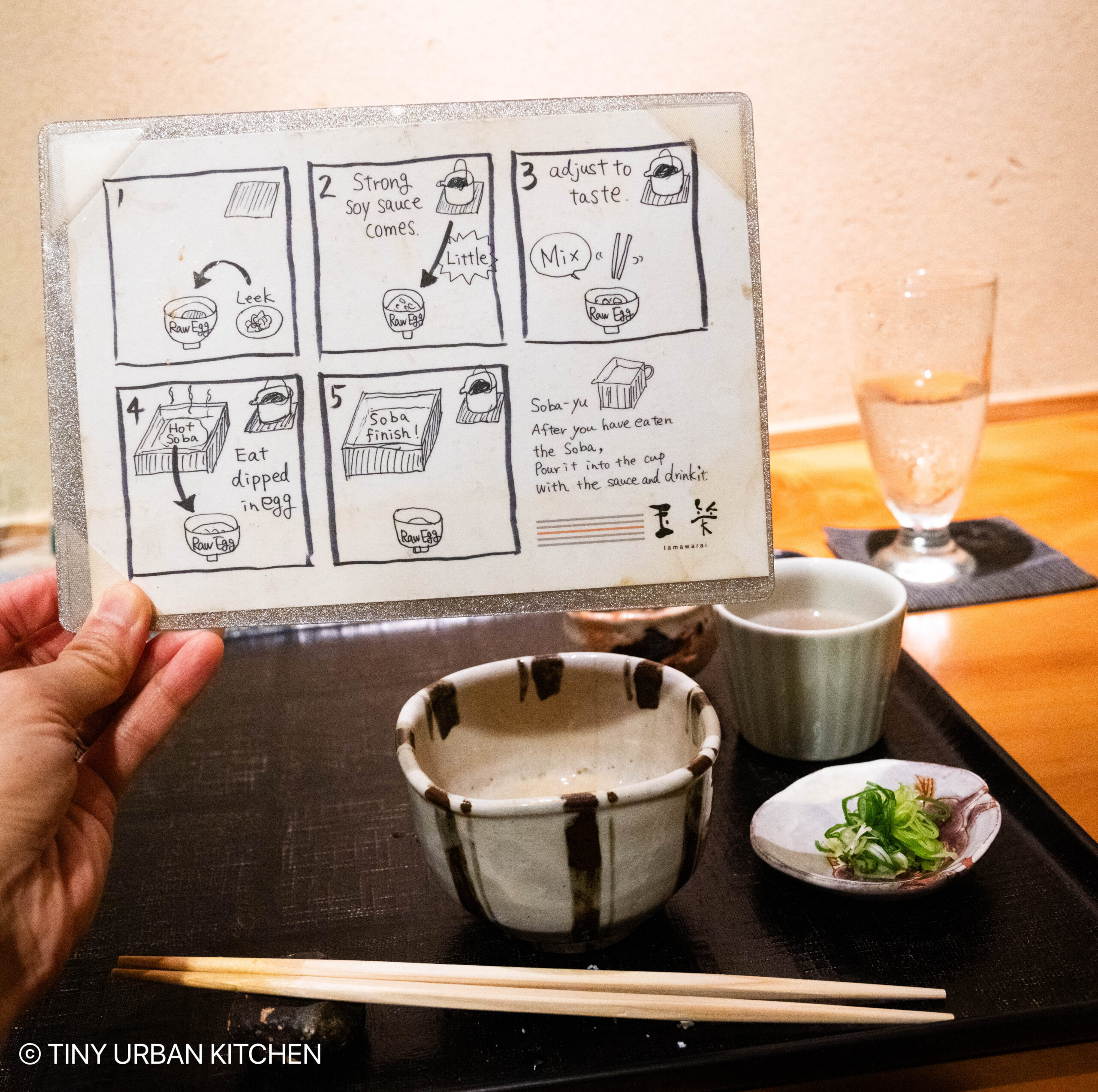 Tawamarai Soba Restaurant Tokyo