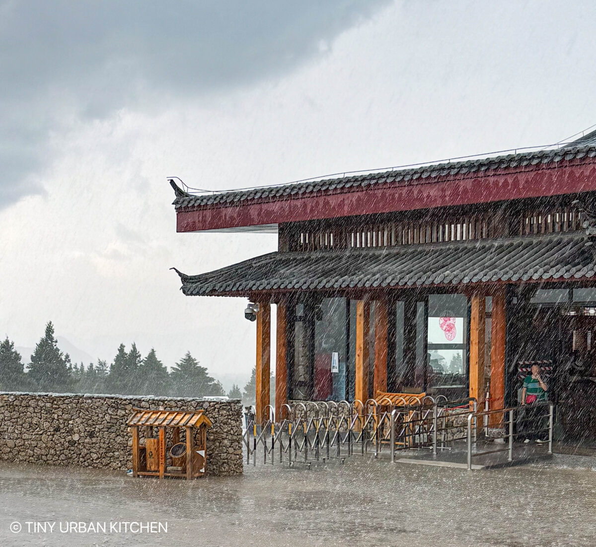 Lijiang China Jade Mountain Village rain