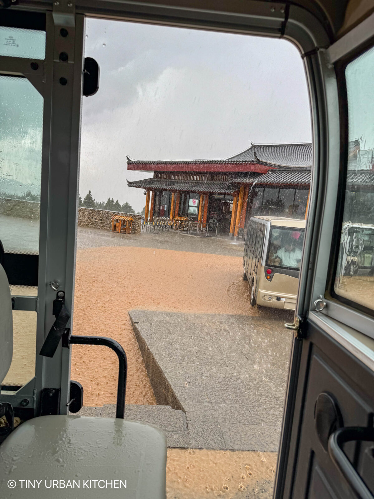 Lijiang China Jade Mountain Village rain